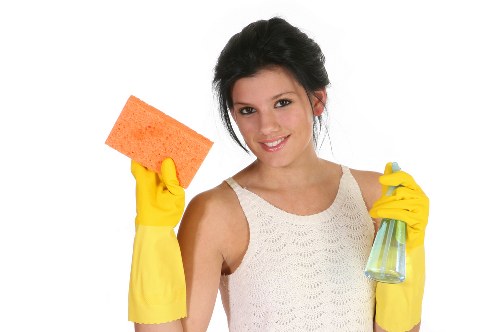 Oven cleaning team using sustainable waste sorting methods in Bloomsbury
