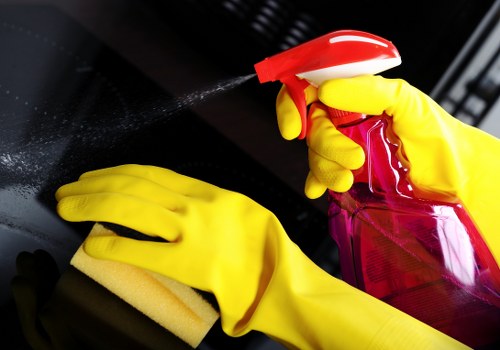 Finishing touches during a post-renovation clean in Bloomsbury