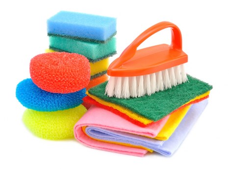 A cleaner preparing carpet equipment for a Bloomsbury property
