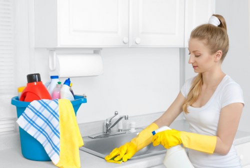Cleaner handling access and shared-building cleaning in Bloomsbury
